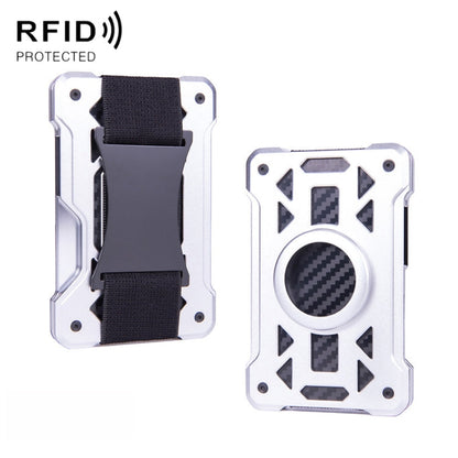 For AirTag 2nd Gen / AirTag 1st Gen Card Holder Metal Anti-Theft RFID Wallet, ak-4 B Gray, ak-4 A Black, ak-4 A Blue, ak-4 A  Silver, ak-4 A  Gray, ak-4 B  Black, ak-4 B Silver, ak-4 B Blue