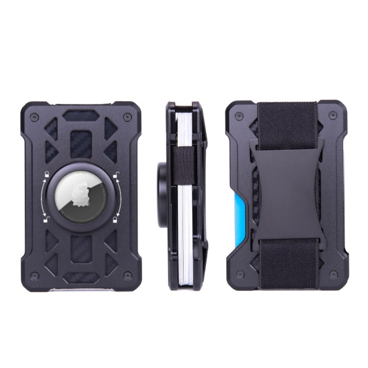 For AirTag 2nd Gen / AirTag 1st Gen Card Holder Metal Anti-Theft RFID Wallet, ak-4 B Gray, ak-4 A Black, ak-4 A Blue, ak-4 A  Silver, ak-4 A  Gray, ak-4 B  Black, ak-4 B Silver, ak-4 B Blue