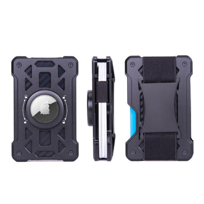 For AirTag 2nd Gen / AirTag 1st Gen Card Holder Metal Anti-Theft RFID Wallet, ak-4 B Gray, ak-4 A Black, ak-4 A Blue, ak-4 A  Silver, ak-4 A  Gray, ak-4 B  Black, ak-4 B Silver, ak-4 B Blue