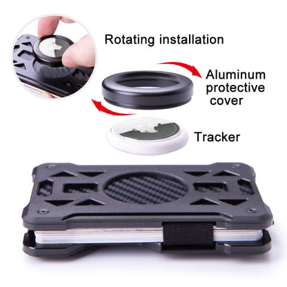 For AirTag 2nd Gen / AirTag 1st Gen Card Holder Metal Anti-Theft RFID Wallet, ak-4 B Gray, ak-4 A Black, ak-4 A Blue, ak-4 A  Silver, ak-4 A  Gray, ak-4 B  Black, ak-4 B Silver, ak-4 B Blue