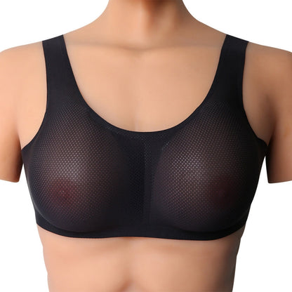 CD Crossdressing Silicone Fake Breast Vest Underwear, AA+XS 400g, A+S 500g, B+M 600g, C+L 800g, D+XL 1000g, DD+XXL 1200g, E+XXXL 1400g, EE+XXXXL 1600g
