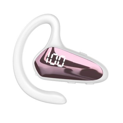 YX02 With Digital Display Hanging Ear Bone Conduction Bluetooth Headset, YX02 Black, YX02 Grey, YX02 Red, YX02 Pink