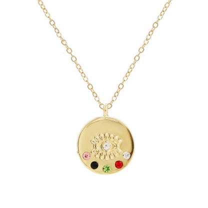 Angel Eyes Pendant Layered Necklace, Model:, N2106-20 Love Eyes, N2106-20 Silver Love Eyes, N2107-20 Blue Eyesad, N2107-21 Colorful Diamond, N2107-22 Big Eyelashes, E2106-21 Earlier Earrings