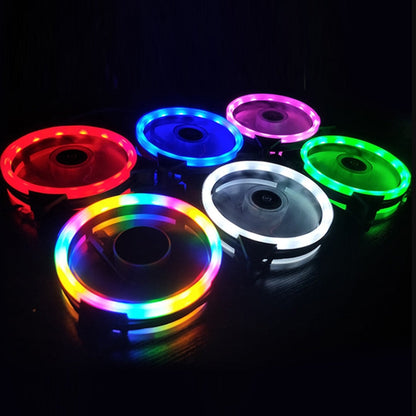 COOLMOON 12cm Dual Aperture Computer Mainframe Chassis Dual Interface Fan