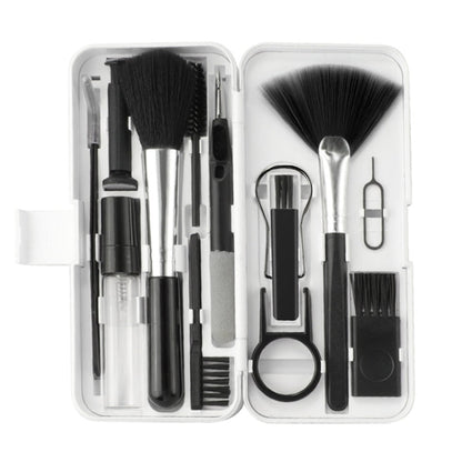 Q10 18 in1 Computer Keyboard Cleaner Brush Kit Earphone Cleaning Pen Keycap Puller, Q10