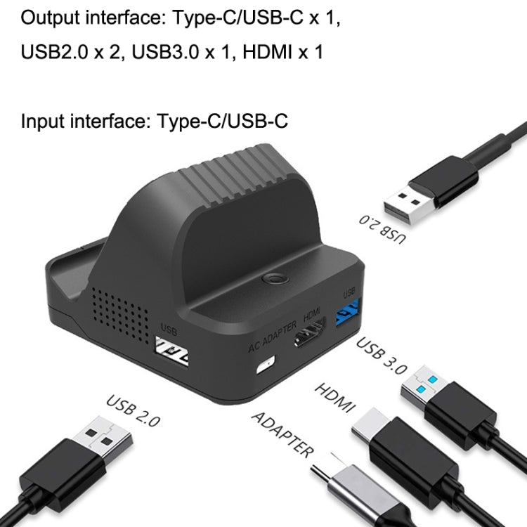 For Nintendo Switch / Switch OLED SW300 HDMI Video Casting Converter Cooling Fan Base Charger, Cooling Fan Base Charger