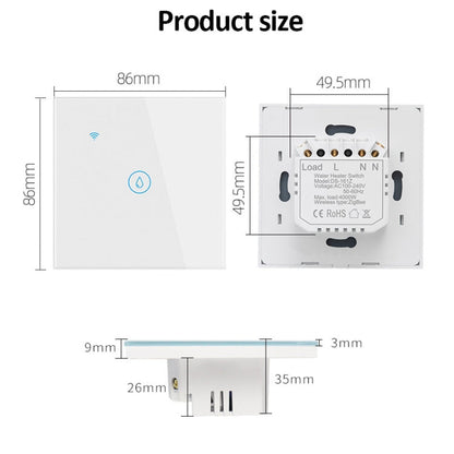 High Power Time Voice Control EU Plug, ZigBee 20A White, ZigBee 20A Black, WIFI 20A White, WIFI 20A Black