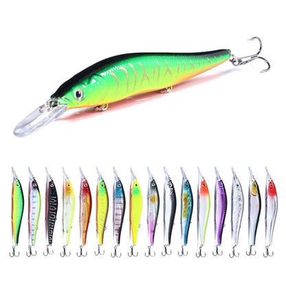 HENGJIA MI135 13.5cm 15.6g Sea Fishing Long-casting Floating Minnow Bionic Lures, MI135 (13), MI135 (3), MI135 (14), MI135 (4), MI135 (15), MI135 (5), MI135 (16), MI135 (6), MI135 (7), MI135 (8), MI135 (9), MI135 (10), MI135 (11), MI135 (1), MI135 (12)...