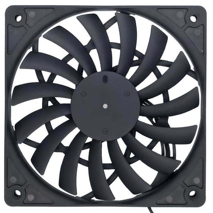 FANNE RIce Soul F12012 Desktop Chassis Ultra-thin 4pin Cooling Fan Intelligent PWM Speed Regulation, F12012