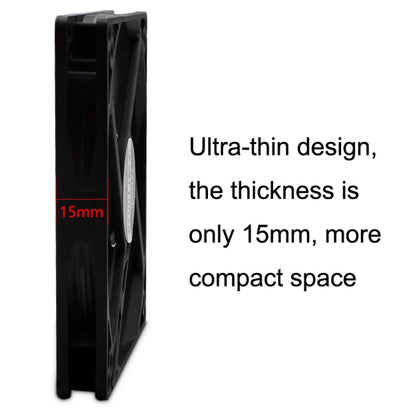 FANNER Ice Soul F10015 Desktop Computer Radiator PWM Intelligent Speed Regulation Ultra-thin Chassis Fan, F10015