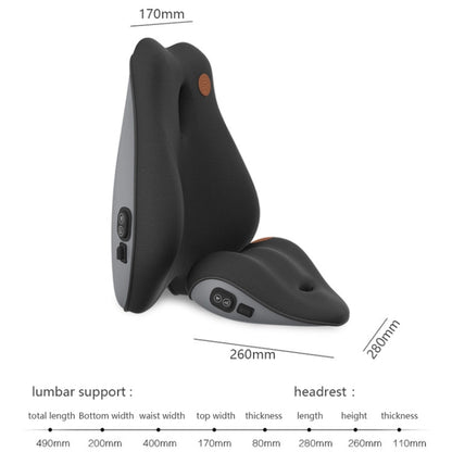 SR-21 Car Lumbar Cushion Headrest Seat Memory Foam Accessories, Style:, Ordinary Headrest (Black), Ordinary Headrest (Gray), Ordinary Headrest (Brown), Massage Headrest (Black), Massage Headrest (Gray), Massage Headrest (Brown)                         ...