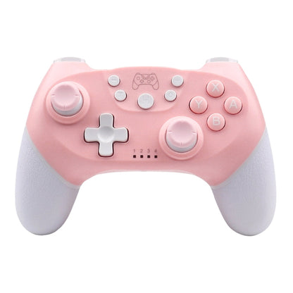 For Nintendo Switch Pro Wireless Bluetooth Handle with Macro Programming & Somatosensory Wake-up, White Pink, Purple Orange, White Red Blue, Black Red Blue, Black Blue Red