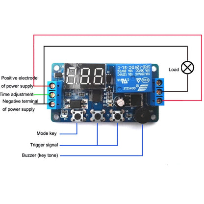 DK-C-01 Anti-Reverse Circuit Delay Relay Module DC12V Timing Delay Controller Module, DC 12V