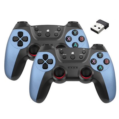 KM-029   2.4G One for Two Doubles Wireless Controller Support PC / Linux / Android / TVbox, KM-029 (Rose Pink), KM-029 (Lemon Yellow), KM-029 (Mountain Blue), KM-029 (Battle Gray), KM-029 (Elegant Silver), KM-029 (Mint Green), KM-029 (Cangling Green)  ...