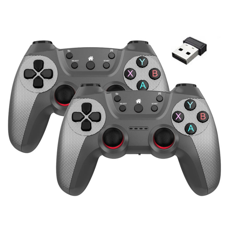 KM-029   2.4G One for Two Doubles Wireless Controller Support PC / Linux / Android / TVbox, KM-029 (Rose Pink), KM-029 (Lemon Yellow), KM-029 (Mountain Blue), KM-029 (Battle Gray), KM-029 (Elegant Silver), KM-029 (Mint Green), KM-029 (Cangling Green)  ...