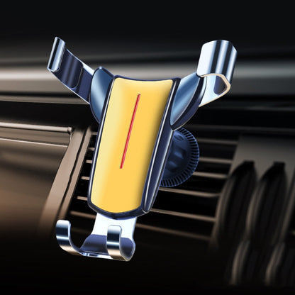 Air Outlet Triangular Gravity Sensor Car Mobile Phone Holder, Black Hook Clip, Golden Hook Clip, Black Olecranon Clip, Golden Olecranon Clip, Black One Word Clip, Golden One Word Clip