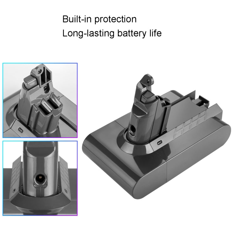 For Dyson V6 Series Handheld Vacuum Cleaner Battery Sweeper Spare Battery, V6 2.2Ah
