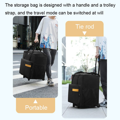 BUBM Computer Host Detachable Trolley Shockproof Waterproof Storage Bag With Wheels, 27 inch