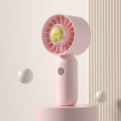 Hand Holds Small Fan Portable Mini Pocket Fan, Pink Duck, Blue Duck, Green Duck, White Duck, Pink Spray Plating Version, Blue Spray Plating Version, Green Spray Plating Version, White Spray Plating Version
