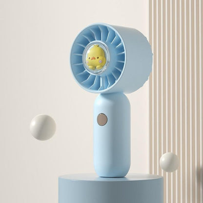 Hand Holds Small Fan Portable Mini Pocket Fan, Pink Duck, Blue Duck, Green Duck, White Duck, Pink Spray Plating Version, Blue Spray Plating Version, Green Spray Plating Version, White Spray Plating Version
