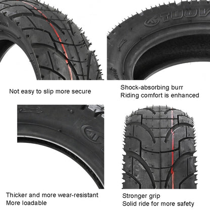 For KUGOO M4 TUOVT 80/65-6.5 10 inch Electric Skateboard Vacuum Explosion-Proof Outer Tire, Highway Tire, Off-road Tire