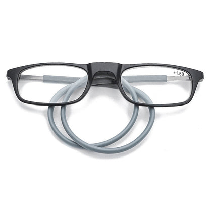 Portable Magnetic Hanging Neck Retractable Reading Glasses, +100, +125, +150, +175, +200, +225