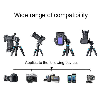 BEXIN V30 Adjustable Aluminum Alloy Desktop Camera Tripod Mini Portable Folding Live Tripod