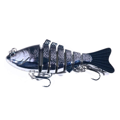 HENGJIA 10cm 24g Bionic Multi-Section Fish Bait Plastic Electroplating Fake Bait, JM060 (1), JM060 (2), JM060 (3), JM060 (4), JM060 (5), JM060 (6)