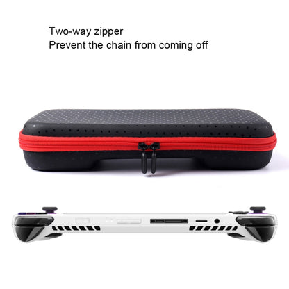 For ASUS ROG Ally Game Console Portable PU Waterproof Storage Box, Storage Box (Red)