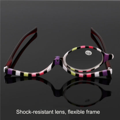 Makeup Presbyopic Glasses Multicolored Rotatable Magnifying Glass Single Piece Reading Glass, Degree:, +150, +200, +250, +300, +350, +400