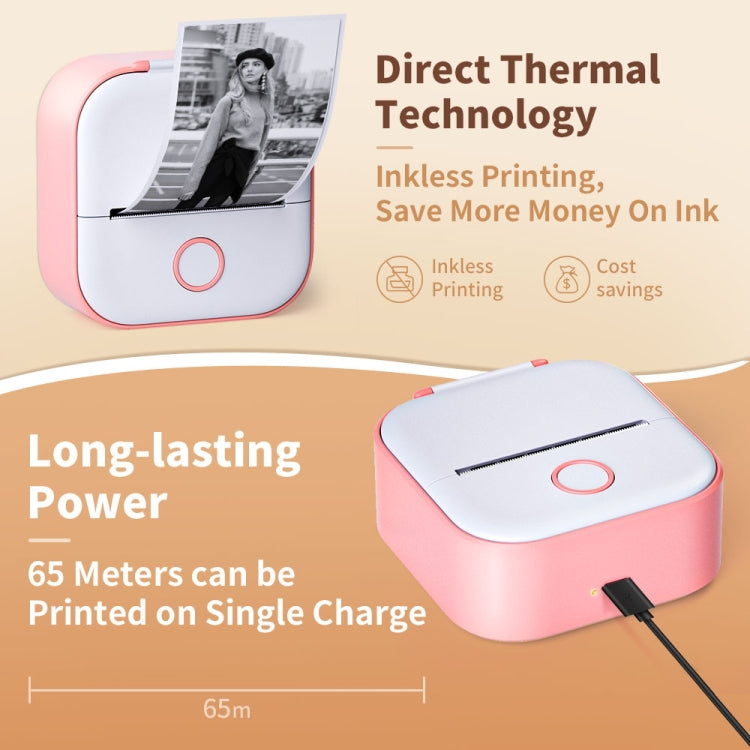 Phomemo T02 Standard Error Mini Pocket Small Portable Bluetooth Phone Photo Label Thermal Printer