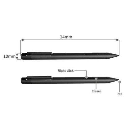 For Microsoft Surface 3 Pro 3/4/5/6/7/Book/Laptop/Go Pressure Touch Capacitance Pen, Pressure Touch Black, Pressure Touch Silver