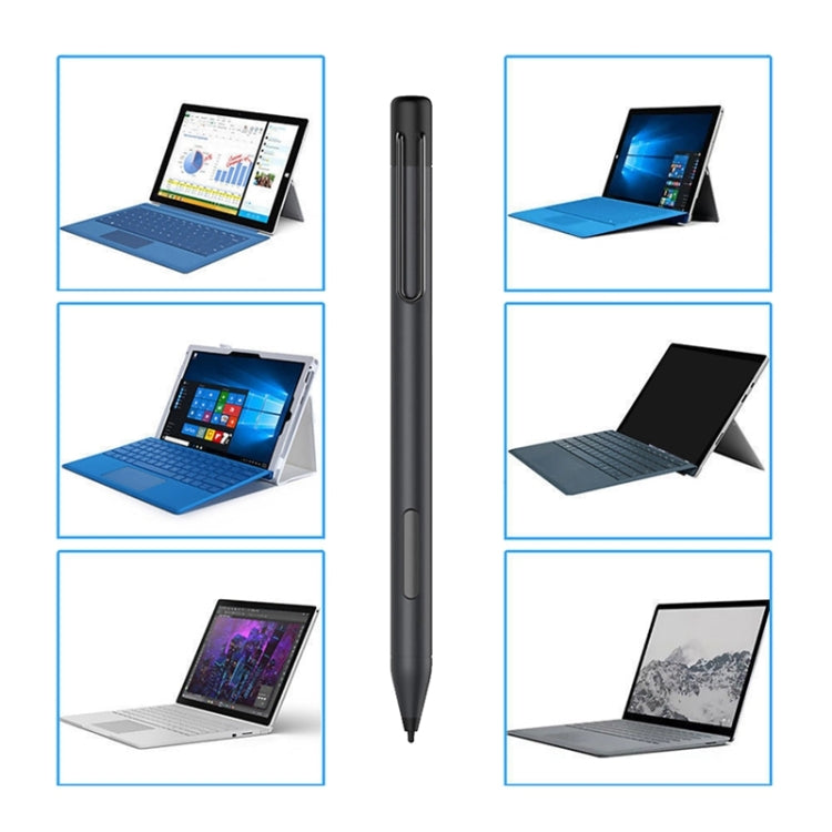 For Microsoft Surface 3 Pro 3/4/5/6/7/Book/Laptop/Go Pressure Touch Capacitance Pen, Pressure Touch Black, Pressure Touch Silver