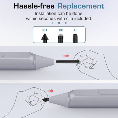For Microsoft Surface Pro 4/5/6/7/Book /Pro X Stylus Replacement Nib Refill 2H+HB+H Kit, 2H+HB+H Kit