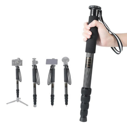 Carbon Fiber DSLR Camera Monopod Mountaineering Stick Photography Selfie Holder, P285C