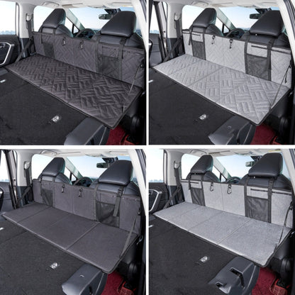 Car Camping Bed Folding Board SUV Rear Row Extension Board For Tesla, Gray, Gray Embossed, Black Embossed