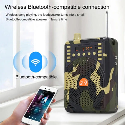 48W Wireless Bluetooth Voice Amplifier with Remote Control Supports USB/TF Card Playback, EU Plug, UK Plug, AU Plug, US Plug