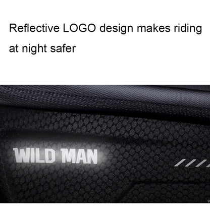WILD MAN MS66 1.2L EVA Hard Shell Bicycle Front Beam Bag Cycling Touch Screen Phone Bag, MS66