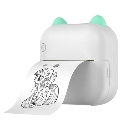M5 Mini Cartoon Portable Bluetooth Printer Photo Thermal Printer, Blue, Pink