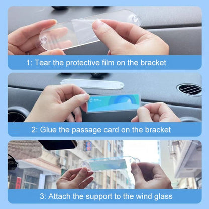 Hong Kong HKe Toll Car Patch Vehicle Front Windshield Decoration, Suction Cup Bracket