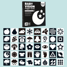 20pcs /Book Baby Early Learning Card Children Eye Care Visual Stimulation Card, 1-order Black And White, 2-order Black And Red, 3-order Color, 4-order Real Object