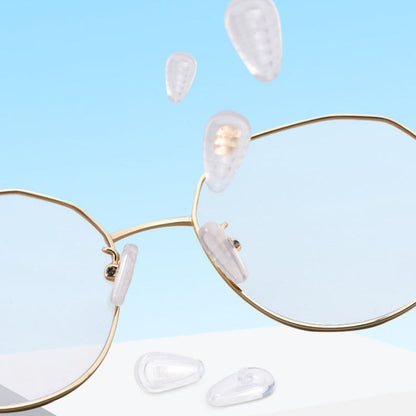 25pairs Eyeglasses Airbag Nosepiece Silicone Soft Nose Pad Universal Accessory, Medium, Large, Non-Slip