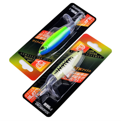 PROBEROS DW601 360 Degree Rotating Propeller Lures Topwater Tethered Tractor Floating Fake Fish Bait, 11.5cm/16.5g, 14.5cm/32.5g, 10.5cm/13.5g