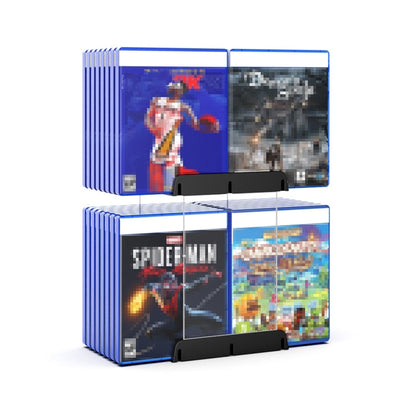 Game Card CD Disk Storage Bracket Wall Mounted Storage CD Case, 32 sheets