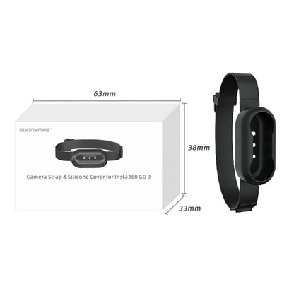 For Insta360 GO 3 / 3S Sunnylife IST-Q9335 Camera Silicone Case Wristband Bicycle Strap Expanding Accessories, For Insta360 GO 3 / 3S