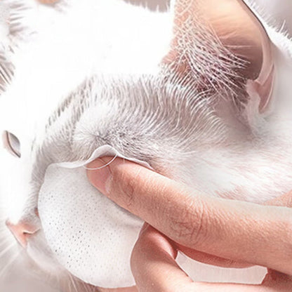 Pet Eye Wipes Cats And Dogs Tear Stain Cleaning Non-Woven Wipes, 220pcs / Can