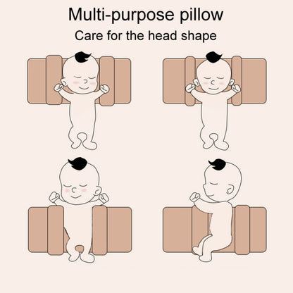 Baby Shape Correcting Fixed Millet Pillow Infant Heads Shape Rectifying Stationary Cushion, Fairy Tale World, Happy Bear, Forest Kingdom, Dinosaurs, Pink Forest, Green Forest