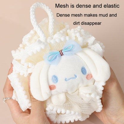 Cute Cartoon Bathing Flower Children Soft Bathing Ball Shower Foamer