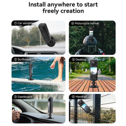 AMagisn Flexible Adhesive Mount for DJI / GoPro HERO / Insta360 Action Camera, 3 Claws