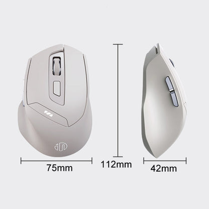 Inphic DR6 2.4G Wireless + Bluetooth 5.0/4.0 Tri-mode Charging Mute Office Gaming Computer Mouse, DR6